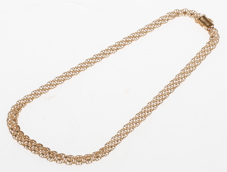 HALSBAND, 18k guld, vikt ca 24,6 gr.