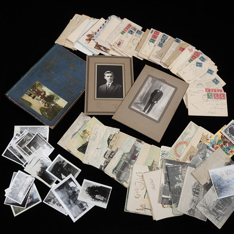 POSTCARDS, LETTERS AND PHOTOGRAPHS OF AMERICA, first half of the 20th ...