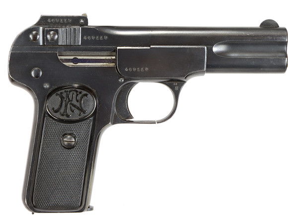 PISTOL, fabrikat FN, modell 1900, kaliber 7,65mm, tillv.nr 469119, se ...