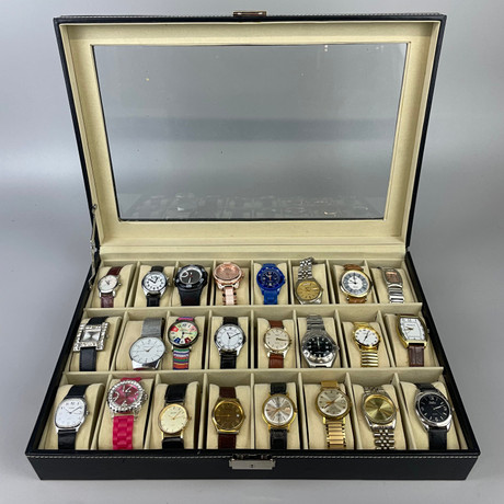 ETT FODRAL MED BLANDADE KLOCKOR. Klockor & Ur - Armbandsur - Auctionet