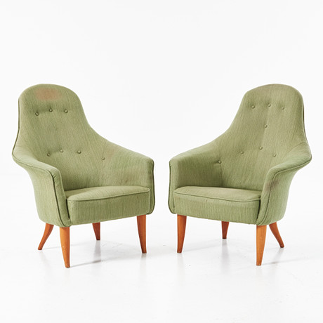 CARL ÖJERSTAM for IKEA. 'Tirup' easy chair, leather
