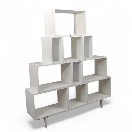 Muuto modulärt hyllsystem i vitlackerad MDF, 'Stacked Storage System ...
