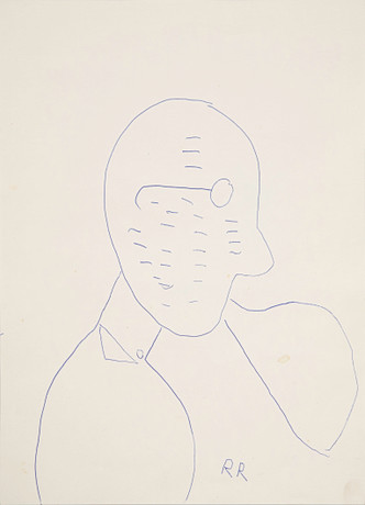 ROGER RISBERG. portrait in profile, ink drawing, signed RR. Art ...