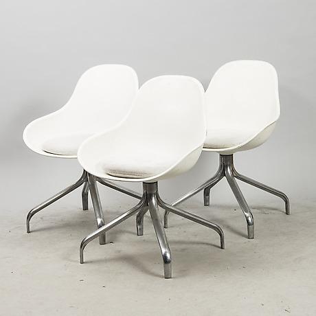 Chaise De Salle à Manger Pivotante Blanche IKEA - Jakob Design Chris Martin - Occasion