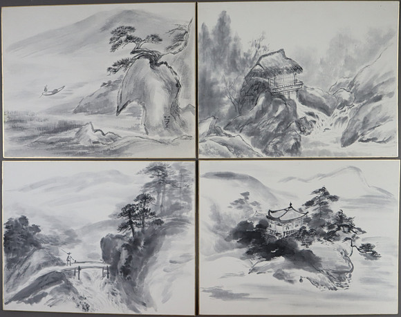 4 CHINESE INK DRAWINGS. Asiatica - Scrolls - Auctionet