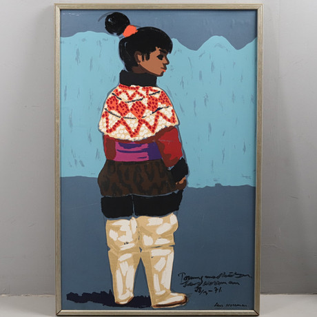 北欧ラース・ノーマンLars Norrman 1950s リトグラフ