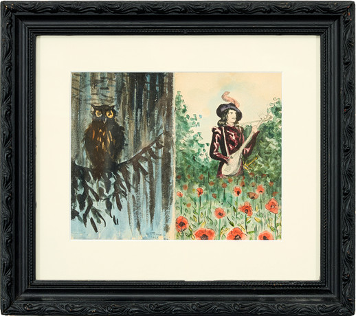 OLOF THUNMAN. Mixed media on paper, with poem on verso. Art - Paintings ...