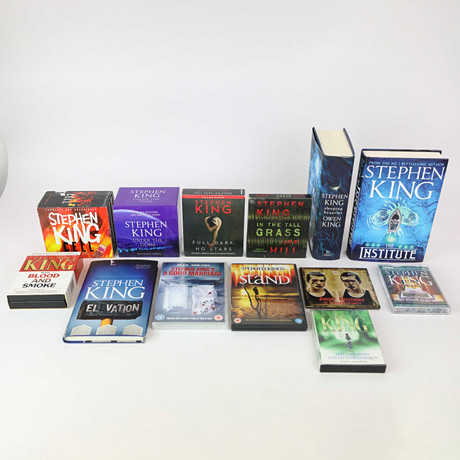A COLLECTION OF STEPHEN KING NOVELS, AUDIOBOOKS &amp; DVDs (13). Books ...