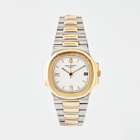 PATEK PHILIPPE, Nautilus, Sigma dial, armbandsur, 37,5 x 39 mm, guld och stål, ca 1989.