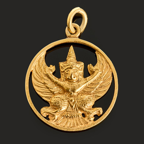 PENDANT, 18k gold, shape of Garuda. Jewellery & Gemstones - Brooches ...