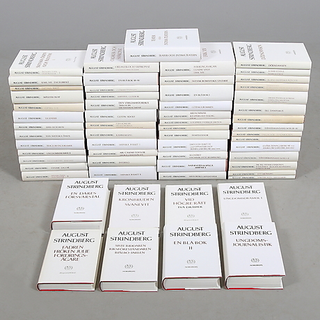 BOKVERK 61 pieces, August Strindberg's collected works, National ...