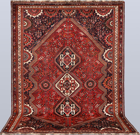 ORIENTMATTA. Shiraz ullvarp, 312 x 212 cm. på auktion hos Gomér & Andersson Nyköping