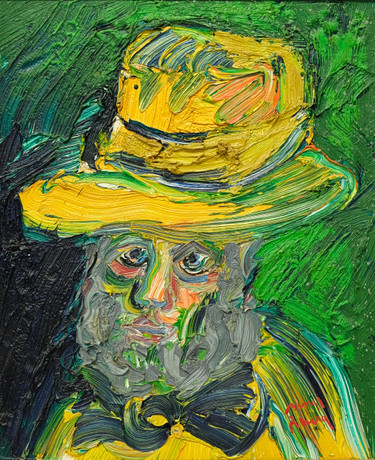 BENGT ÅBERG. MAN MED GUL HATT.