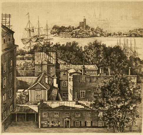 STIG BORGLIND (1892-1965). “Djurgårdsslätten”, signed in pencil, copper ...