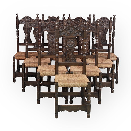 CHAIRS, 10 pcs. Model, Spanish Colonial Style. Furniture - Armchairs ...