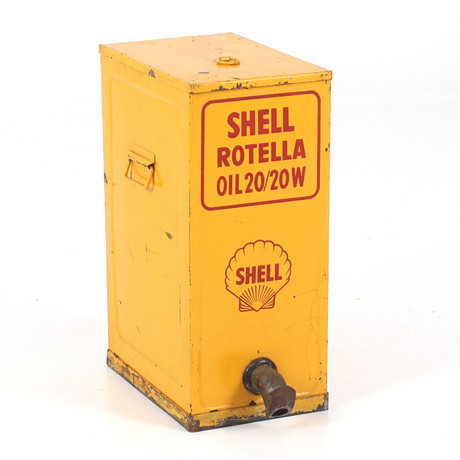 A sheet metal oil bar, Shell Rotella”, 20th century. Collectables ...