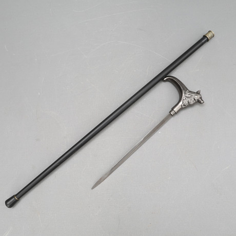 SWORD-STICK, wolf-head. Weapons & Militaria - Edged weapons - Auctionet