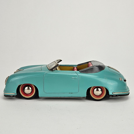 LEKSAKSBIL, plåt och plast, Distler, Porsche 356, Electromatic 7500, Tyskland.