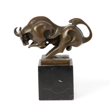 MIGUEL FERNANDO LÓPEZ. “MILO”. Bull, bronze, signed. Art - Sculptures ...