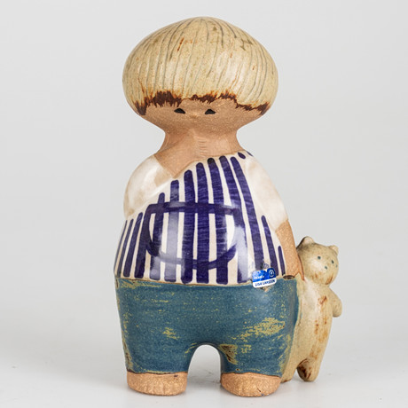 LISA LARSON. A stoneware figurine, “Malin”, from the series