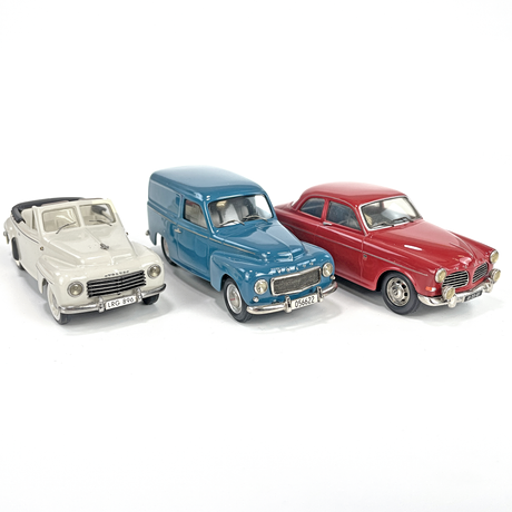 SOMERVILLE, MODELLBILAR, 3st, Volvo, originalkartonger.