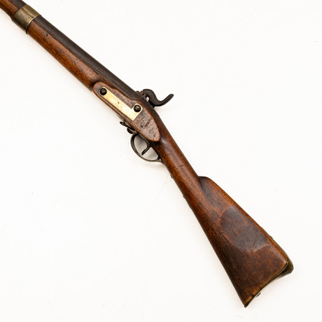A SLAG LOCK RIFLE, converted from flintlock, m/1815-45, Sweden, 19th ...