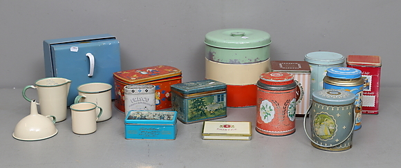 ENAMEL OBJECTS, Kockums and TIN CANS. Silver & Metals - Other metals ...