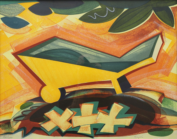 MATS LYDÉN. Composition, lithograph in colours, signed and numbered 180 ...