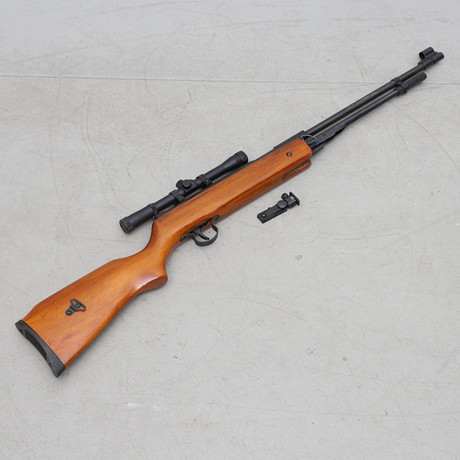 A 4.5 cal., China air rifle with binoculars. Weapons & Militaria ...