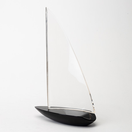 ARCHIMEDE SEGUSO (1909–1999). A glass sculpture, Boat, signed, Murano ...