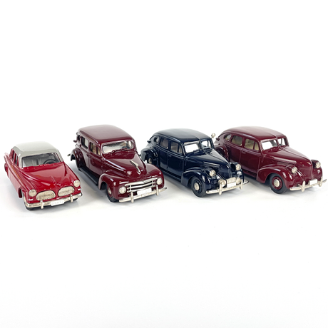 ROBEDDIE, MODELLBILAR, 4st, 1950, 1957, 150, 1950, VOLVO, originalförpackning.