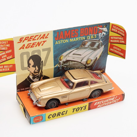 LEKSAKSBIL, MODELL 261, CORGI TOYS, JAMES BONDS ASTON MARTIN DB5 I GOLDFINGER.