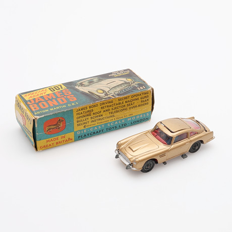 LEKSAKSBIL, MODELL 261, CORGI TOYS, JAMES BONDS ASTON MARTIN DB5 I GOLDFINGER.