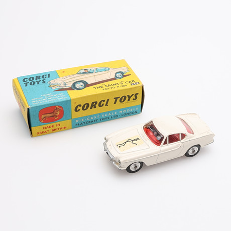 LEKSAKSBIL, MODELL 258, VOLVO P.1800, THE "SAINTS" CAR, CORGI TOYS.
