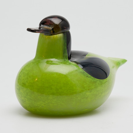 OIVA TOIKKA. A glass bird, “Grass Eider”, from the series Birds