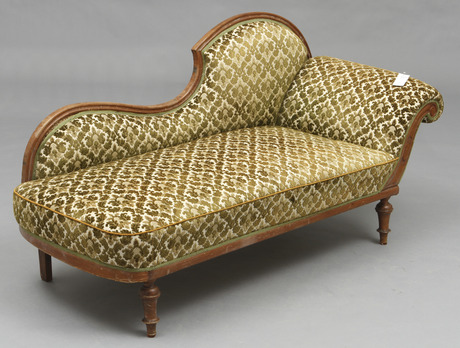 CANAPÉ, plyschklädsel, 1800-talets slut.