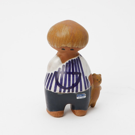 LISA LARSON. “Malin”, a stoneware figurine, Gustavsberg, partly