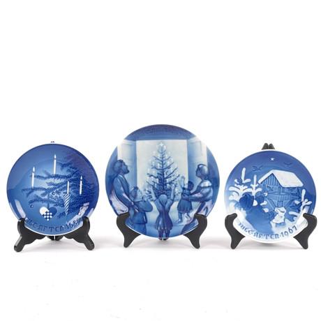 STIG LINDBERG. Christmas plate 1982, porcelain, 