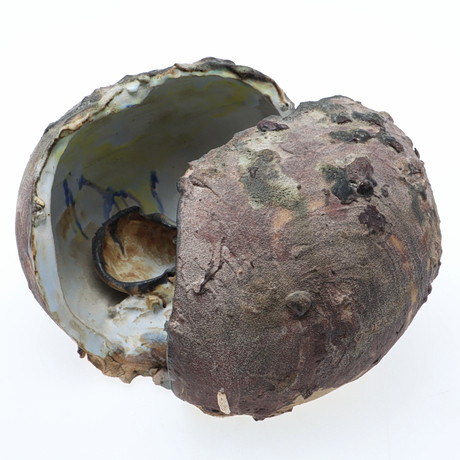 INGA-LIS PETERSSON. Sculpture, “The Light & Darkness”, ceramic, signed
