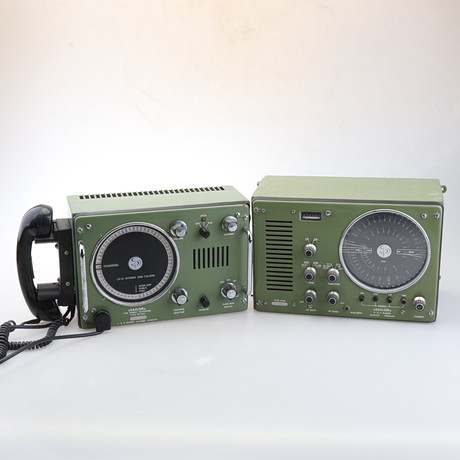 SHIP RADIO/SHORT WAVE RADIO, 2 pieces, “Sailor RT 144, R 109