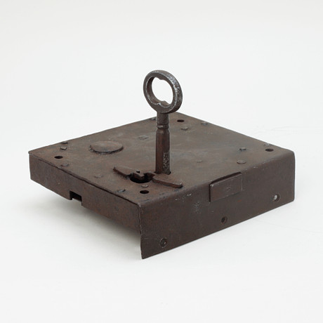 CHAMBER LOCK WITH KEY, 18th century. Miscellaneous - Miscellaneous ...