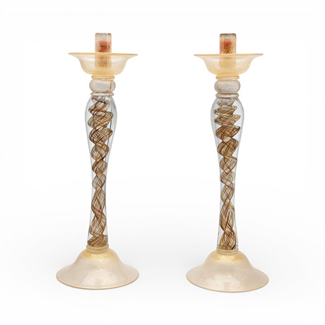 MURANO GLASS VASE FORNASA DE MVRAN AL`INSEGNA DEL MORETO. Glass