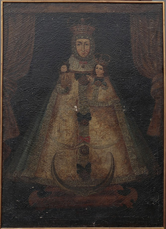 SPANISH SCHOOL, 17TH CENTURY. Our Lady of Fuensanta. Art - Paintings ...