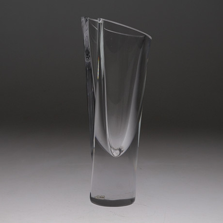 GÖRAN WÄRFF. A glass vase, “Seaside”, signed, Kosta Boda. Glass