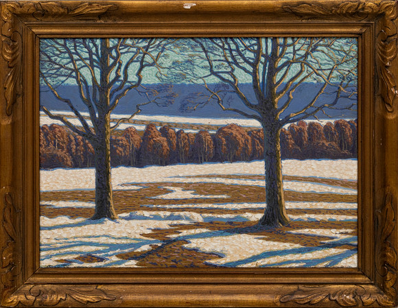 OLOF THUNMAN ( 189-1977). Motif from Billinga Pass at Varnhem, oil on ...