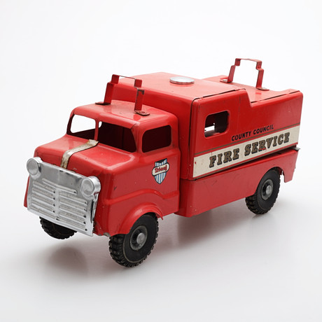 TEKNO, 2 pcs., Fire trucks, Volvo Falck Zonen, no. 459 and Scania