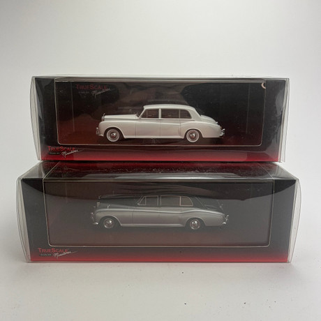 MODELLBILAR, skala 43, 2 st, Rolls Royce, Truescale.