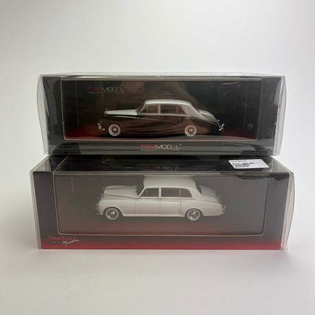 MODELLBILAR, skala 43, 2 st, Rolls Royce, Truescale.