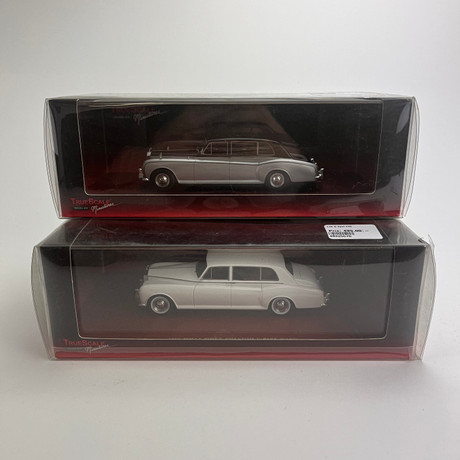 MODELLBILAR, skala 43, 2 st, Rolls Royce, Truescale.
