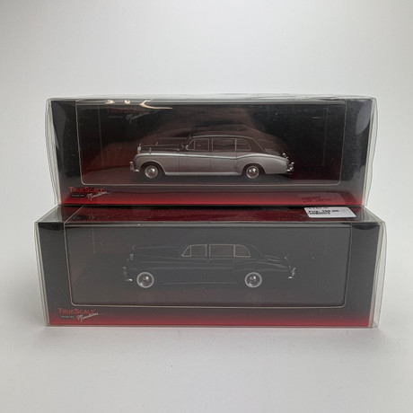 MODELLBILAR, skala 43, 2 st, Rolls Royce, Truescale.